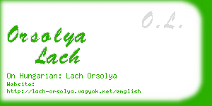 orsolya lach business card